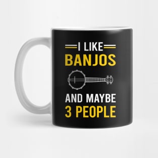 3 People Banjo Banjoist Mug